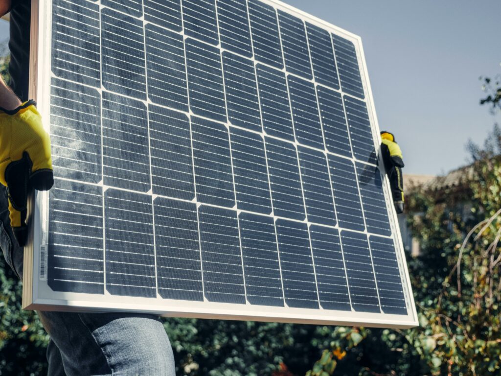 Panneau photovoltaïque porté