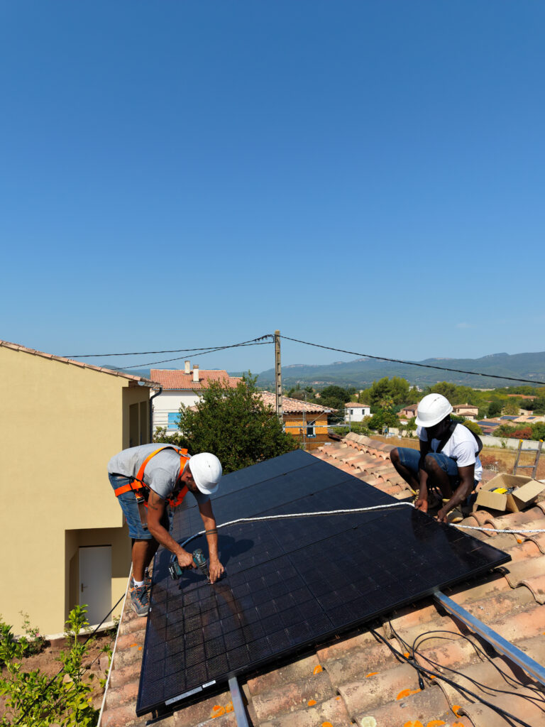 pose de panneaux photovoltaique